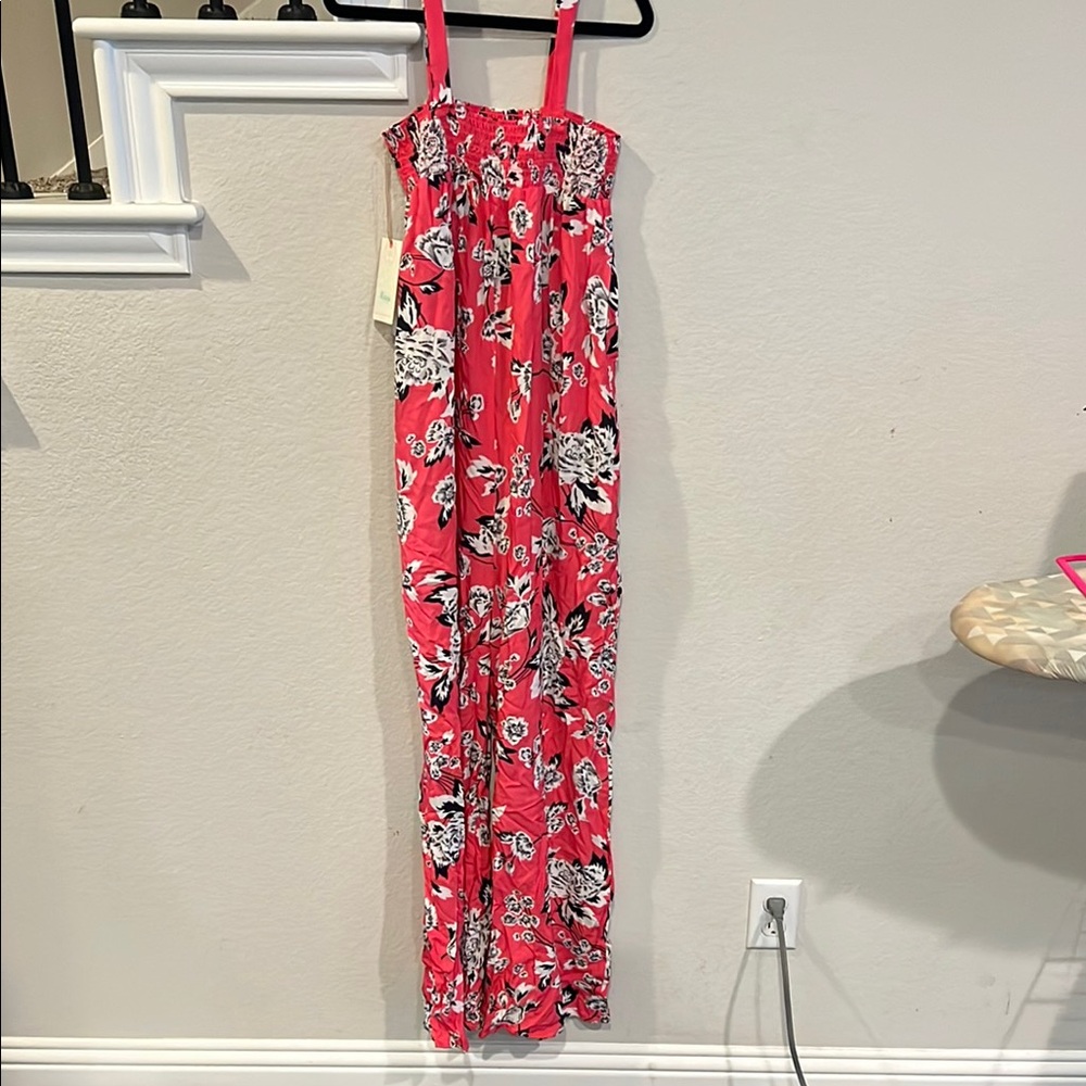 Maaji Pink Floral jumpsuit with pockets BnWT
